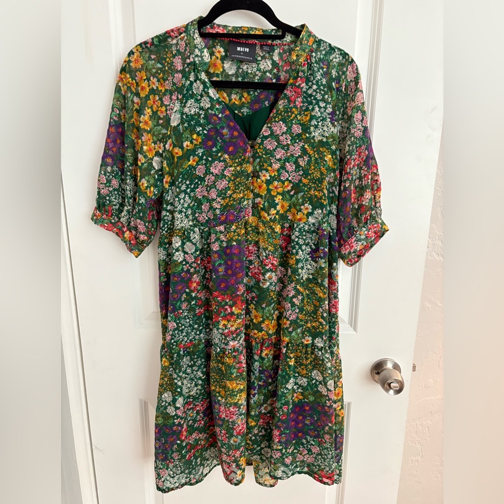 Anthropologie Maeve Tunic Floral Dress Size Small - Picture 2 of 9